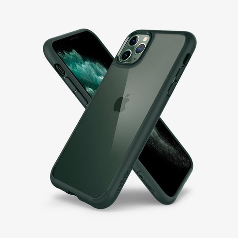075CS27135 - iPhone 11 Pro Max Case Ultra Hybrid in crystal clear showing the back